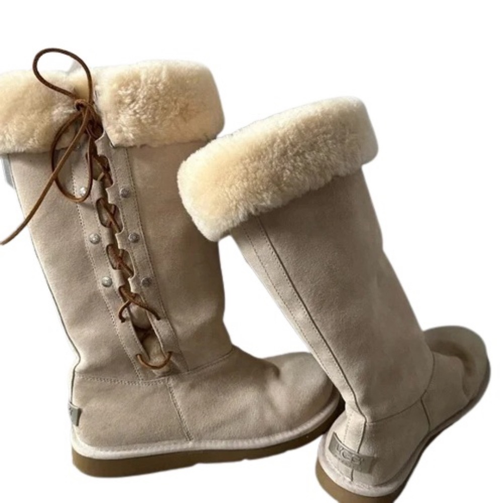 Uggs Boots With Leather Lace up